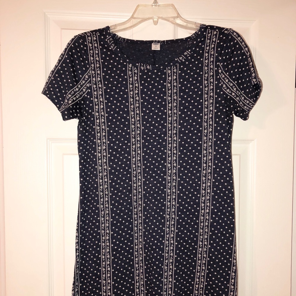 Old navy navy and white dress